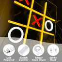 2 x Chessboard Neon Sign, Chess Game LED Sign Night for Game Room Wall Art, Playing Chess Light Up Sign for Beer Bars, Offices, Clubs, Man Caves, Pubs and Bedrooms