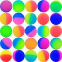 50 Frosty Bouncy Balls - ICY Bounce Bulk Pack, 45mm/1.7 inch Rubber Balls, Hi-Bounce, Assorted Colors, Boys & Girls Birthday Party Favors & Carnival Prizes