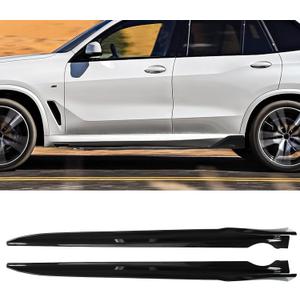 Side Skirts Compatible with 2019 2020 2021 2022 2023 2024 2025 BMW G05 X5 M Sport Left Right Side Skirt Rocker Panel Kit(Glossy Black)