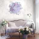 Shappy 2 Roll Poly Burlap Mesh 10 in x 30 ft Metallic Poly Mesh Roll with Ribbon Stripe for New Year Wreaths Xmas Tree Decor Wrapping Craft Ribbon (Metallic Foil White and Silver, Silver and White)