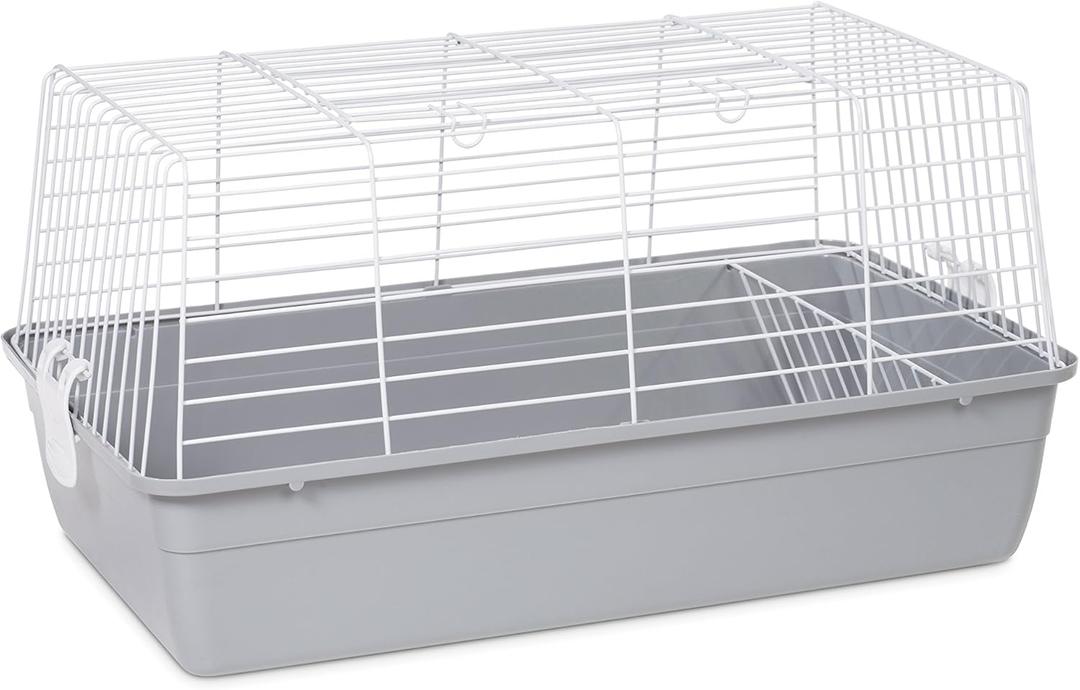 Prevue Pet Products Carina Animal Tubby - Small Animal Cage for Guinea Pigs, Dwarf Rabbits, Indoor and Outdoor Use, Lightweight, Travel Friendly Enclosure - Small, Gray