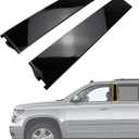 B-Pillar Rear Driver Passenger Side Forward Door Window Trim Door Molding Kit Compatible with Chevy Chevrolet Suburban Tahoe GMC Yukon XL Cadillac Escalade ESV 2015 2016 2017 2018 926-243 926-244
