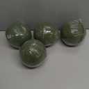 Shihanee 8 Pcs Half Ball Floral Dry Foam Green Round Foam Block Dry Balls Large Flower Craft for Artificial Plant Bouquet Arrangement DIY Craft (4.72 x 2.36 Inches)