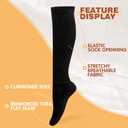 Buauty Slouch Socks for Women, Soft Extra Long Chunky Scrunch Knee High Sock Winter Knit Slouchy Socks Leg Warmmers