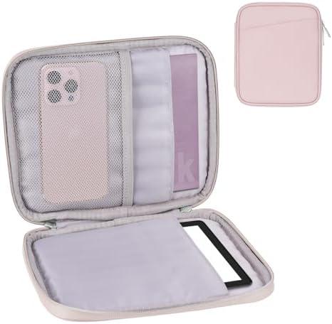 Padded Sleeve Pouch for 6-7 Inch eBook/E-Reader/Kindle Paperwhite/Kindle Oasis (Pink-PU)