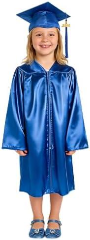 GradPlaza Shiny Preschool Graduation Cap and Gown for Kids 2026 Tassel Kindergarten Graduation Cap and Gown, 36