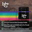 Herb Guard - 1 Oz Airtight Container and Smell Proof Jar (500 ml) 2 Way 62% Pack Keeps Goods Fresh for Months