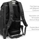 TUMI - Alpha Bravo Expedition Flap Backpack - Large Carry On Backpack - 21.0" X 12.5" X 7.5" - Fits up to 17" Laptop - Black