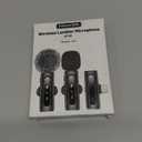 USB C Lavalier Microphone Wireless Mini Mic for Type-C Android Phone/Tablet/PC Video Recording Clip-on Mics with Rotatable Clip&Denoise Recording, Ideal for Vlog Tiktok Youtube Podcast Content Creator