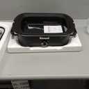 4-Quart Slow Cooker with Casserole Manual Warm Setting - Perfect Kitchen Small Appliance for Family Dinners, Dishwasher Safe Crock, Black