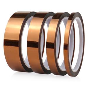 BOMEI PACK 4Pack 6/12/18/25mm x 108ft Polyimide Tape High-Temperature Resistant, No Residue Heat-Resistant Tape for Electric Task, 3D Printing, Soldering, Sublimation, Masking