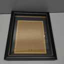 HOUSE DAY Diploma Frame 8.5 x 11 with Black over Gold Mat or Display 11x14 Diploma Frame 11x14 without Mat, High Definition Glass Certificate Frames 8.5 x 11 Degree 11 x 14 Diploma Frames, Black with Gold Beads, 1 Pack