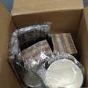 RACETOP 16 oz Paper Coffee Cups, 100 Pack Black Disposable Coffee Cups with Lids, Sleeves and Stirring Sticks, 16 oz Hot Coffee Cup for Hot Drinks, Parties, Picnic, Travel, and Events