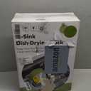 JASIWAY Dish Drying Rack in Sink, Expandable Stainless Steel Dish Drainers for Kitchen Counter, Dish Dryer Rack for Inside Sink, Over The Sink Dish Racks with Utensil Holder, Silver