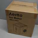 Aeitto Ice Makers Countertop, 9 Ice Cubes Release in 6 Mins, 26Lbs/24H, 2 Sizes of Bullet Ice Machine,Self-Cleaning Portable Ice Maker with Ice Scoop and Basket for Home Kitchen Office RV Bar, Black