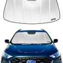 Pigenius Windshield Sun Shade for Ford Edge 2015-2024. Reflective Aluminum Film Front Window Sunshade - BLAZBLOCK