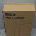 SYNCVIBE Rice Dispenser 22-25 Lbs Rice Storage Container with Measuring Cup Moisture Proof, Large Cereal Dry Food Storage, Household Airtight Food Dispenser Bucket for Kitchen Pantry Organization
