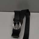 JASGOOD Women's Hollow Flower Genuine Leather Belt for Jeans Pants Wide Belt for Ladies (Black-)