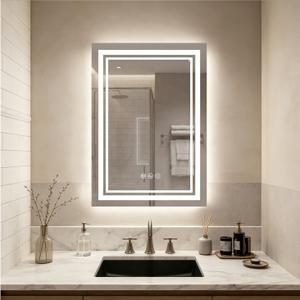 LED smart Bathroom Mirror, 14x24
