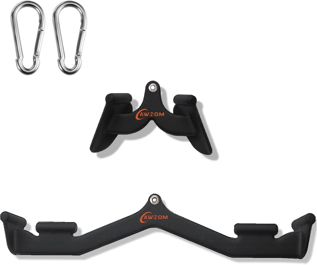 LAT Pulldown Attachments for Cable Machines, Cable Machine Attachments for Home Gym T Bar V Bar LAT Pulldown Machines Attachments, Back Tricep Bar Strength Training Handle Grip