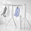 Heavy-Duty Aluminum Tripod Clothes Drying Rack, Reinforced Stable Design, 16 Rods, Large Capacity, Rustproof Weather-Resistant Umbrella Dryer, Foldable for Indoor Outdoor Use