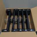 HOUSE DAY Black Pants Hangers, 25 Pack Skirt Hangers with Non-Slip Big Clips and 360 Swivel Hook, Durable Slim Plastic Pant Hanger, Space Saving Clip Hanger for Pants, Skirts, Shorts - 12 Inch