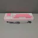 AULA 99 Key Keyboard, Wireless Gaming Keyboard Bluetooth Computer Keyboards Creamy Cute with Number Pad RGB Backlit Tri-Mode BT/2.4GHz/USB-C - Pink