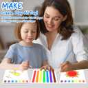 2 x Paint with Water Coloring Books for Toddlers, Watercolor Painting Book and Drawing Art Paper for Kids Ages 3 4 5 6 7 8 Years Old, Outer Space Art Craft for Drawing with Brush