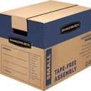 Bankers Box Small Prime Moving Box 10 Pack, Reinforced Handles, Tape-Free Assembly, Attached Lid, 16-in x 12-in x 12-in (0062716)