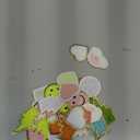 Hanaive 80 Pcs Chenille Letter Patches Self Adhesive Iron on Patch 3D Cute Embroidered Rainbow Smile Face Heart Applique Sewing Badges Patch for Fabric Clothing Jacket DIY(Assorted Rainbow,Cute)