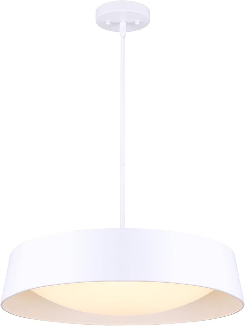 Adira LED Integrated Chandelier Light, White Finish
