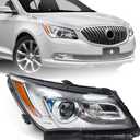 FIONE Headlights Assembly Compatible with Buick LaCrosse 2014 2015 2016 Factory Headlamps Front Light Right Passenger Side RH