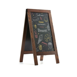 Sandwich Board 40"x20" Solid Pine Wood Rustic Brown,Chalk Board Sign Board,Sandwich Board Signs Outdoor, Chalkboard Easel,A Frame Chalkboard Sign