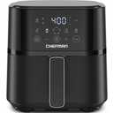 Chefman Air Fryer – 4 QT Compact Airfryer for Quick & Easy Meals in Minutes, Features Hi-Fry Technology for Extra Crisp, Touchscreen Controls with 4 Presets, Nonstick & Dishwasher Safe Basket - Black