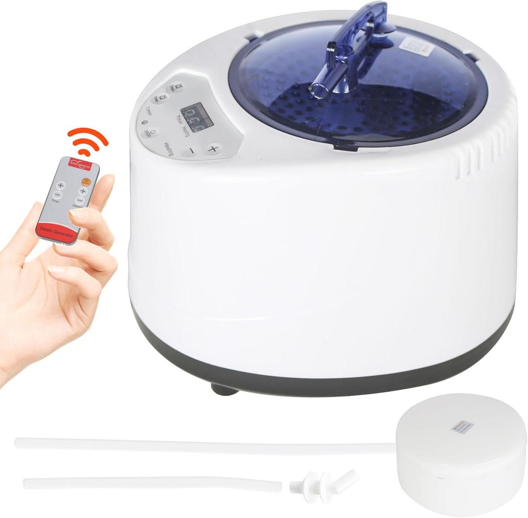 2.6L Sauna Steamer Machine,Portable Steamer for Sauna with Touch Button, Timer Display for Body Relaxation,110V US Plug