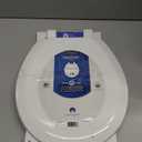 Mayfair Cameron White Toilet Seat, Heavy Duty Wood, Easy Clean, Made in USA, Round