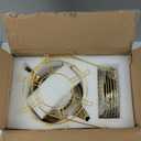 20 Pieces Porcelain Tea Set With Metal Holder, European Ceramic tea set for adults,Flower Tea Set,Tea Set For Women With Flower Painting (Large version, White)