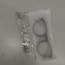 IBOANN Blue Light Glasses for Woman/Men, Fashion Blue Light Glasses Men, Fake Glasses Help Reduce Screen Fatigue (2 Pack Black + Transparent)