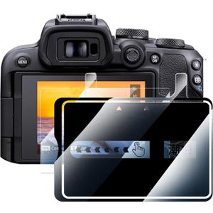 Screen Protector for Canon EOS R100 Camera, 9H Tempered Glass, Anti-Scratch, Anti-Fingerprint, Bubble-Free, Easy Installation with Positioning Tool, High Definition, [1 Pack]