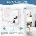 Baby Safety Outlet Cover Box, Outlet Covers, Plug Covers for Electrical Outlets, Socket Covers for Outlets Fit 5.9 (1 Pack-with wire exit)