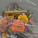 Nearly Natural Mixed Floral Artificial Arrangement in Wood Basket