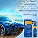Quick Effect Car Coating Spray, 2PCS Car Coating Spray, Quickly Coat Car Wax, Oil Film Emulsion Glass Cleaner with Sponge and Cloth