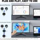 Touchscreen Monitor 22 Inch FHD 1920x1080P IPS PC Monitor, 10-Point Touch Screen Computer Display with HDMI VGA USB Ports, Built-in Speakers, VESA Mountable