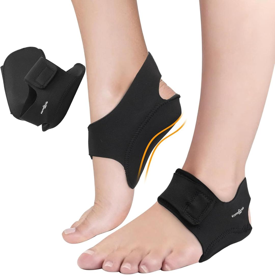 Plantar Fasciitis Relief Sleeve with Arch Support Inserts- Anti Slip Heel Insoles for Women/Men Flat Feet Achilles Tendonitis