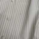 VNIRA Womens Button Down Shirts Striped Long Sleeve Collared Casual Work Blouses Slim Fit Going Out Tops (White, S)