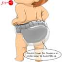 Joyo roy 4Pcs Plastic Diaper Covers for Girls Plastic Underwear for Potty Training Underwear for Girls Toddler Rubber Pants for Babies and Toddlers Cloth Diaper Cover Waterproof Training Pants 3T-4T