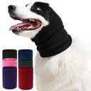 Spajoy Dog & Cat Calming Band Cat Anxiety Relief Cover,Double Layer Thickened Pet Ears Elastic Neck Band Noise Cancelling Ear Muffs for Anxiety Relief/Noise Protection,Grooming,Thunder,Fireworks