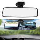 Rear View Mirror, Adjustable Car Interior Rear View Car Seat Safety InsideRearViewMirror for Universal Cars Trucks SUV-9.64 x 2.6 inch (White)