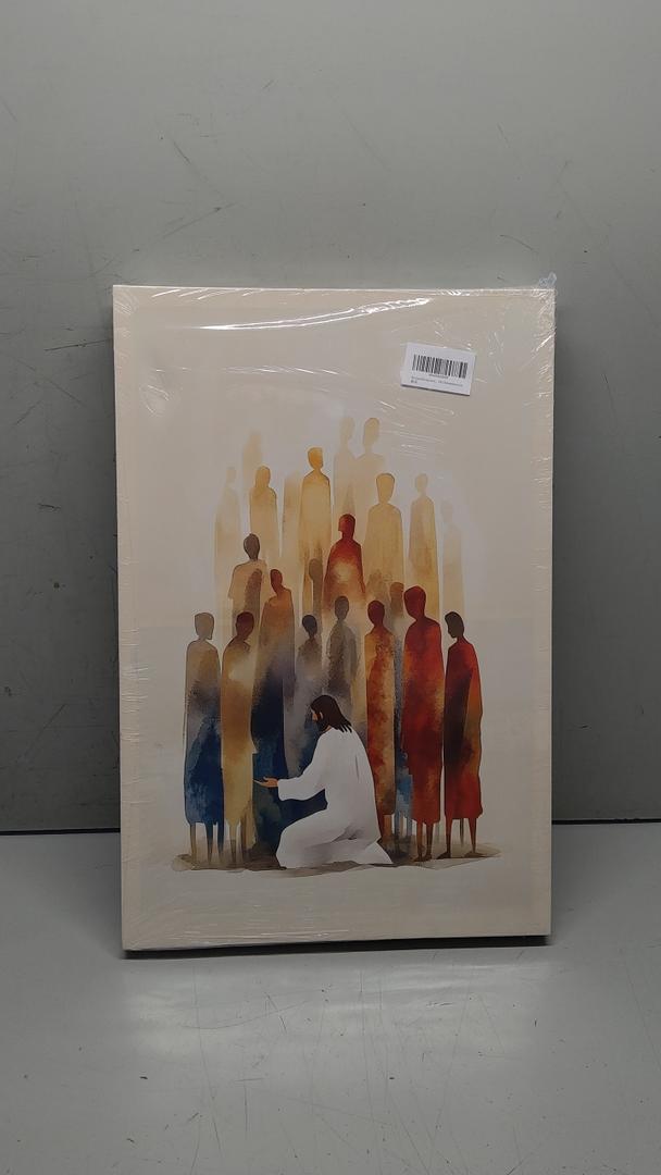 Christian Wall Art - Jesus Decor: 3 Pcs Jesus Wall Art, Christ Religion Canvas Wall Decor, Boho Art Home Pictures Posters Prints Paintings for Living Room, Bedroom, Church Decorations (16x24in Framed)