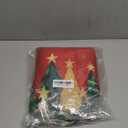 Horaldaily Christmas Tablecloth 60120 Inch Rectangular, Winter Stars Trees Red Washable Seasonal Table Cover for Party Picnic Dinner Decor